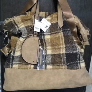 NYC VR NYC Multi Zip Pocket Satchel Handbag - Co